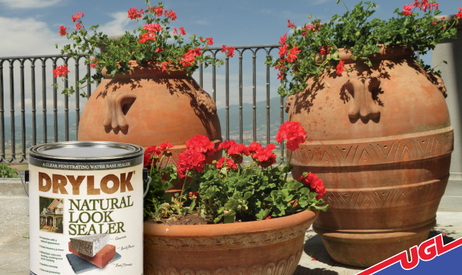 UGL Blog DRYLOK Natural Look Sealer Terra Cotta Planters