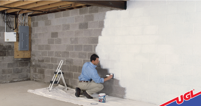 UGL waterproofing basement tips applying DRYLOK®