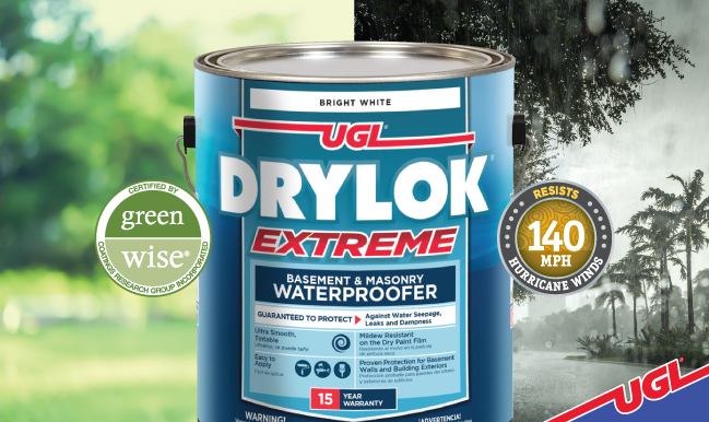 DRYLOK® Extreme environmentally responsible waterproofing